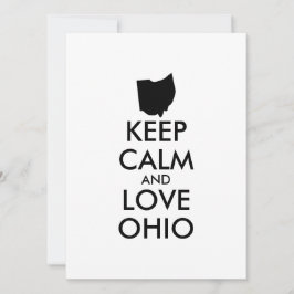 Mantén la calma y ama Ohio personalizable