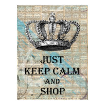 Mantén la Calma y Compra Arte Vintage Grunge Abstr