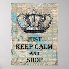 Mantén la Calma y Compra Arte Vintage Grunge Abstr