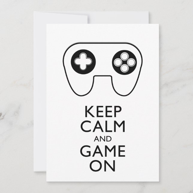 MANTÉN LA CALMA Y JUEGA - Game pad (Anverso)