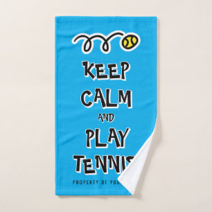 Mantén la calma y juega tenis divertidos deportes