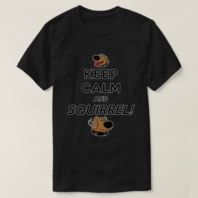 Mantén la calma y la camiseta esencial SQUIRREL (Diseño del anverso)