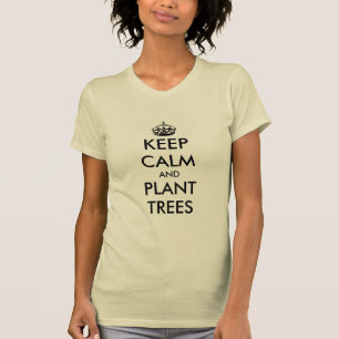 Mantén la calma y planta árboles camiseta para jar