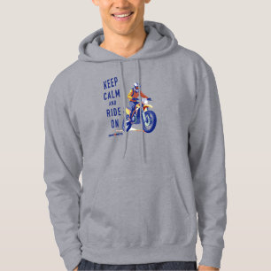 Mantén la Calma y Sigue en Moto de Tierra Sudadera