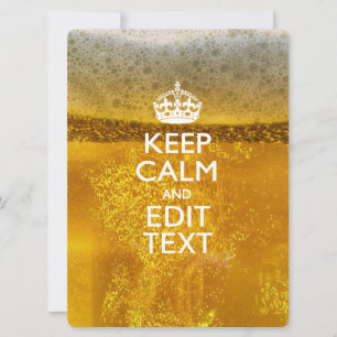 Mantén la calma y tu texto para alguna cerveza