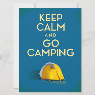Mantén la Calma y Ve de Camping imán de impresión 