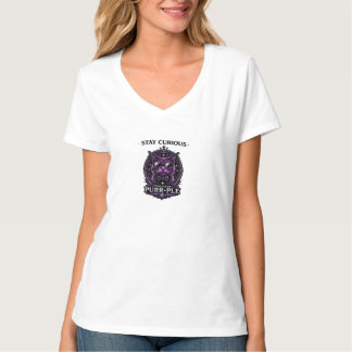 Mantén la curiosidad - Camiseta gráfica de Profeso
