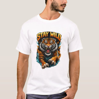 Mantén la Fiereza – Camiseta Energética Tigre Rugi