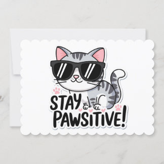 ¡Mantén la Garra Positiva! Invitación Adorable con