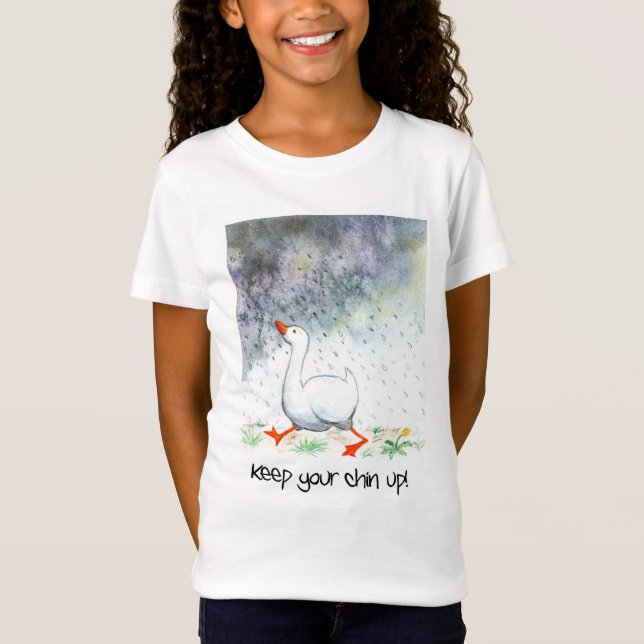 '¡Mantén La Manga Arriba!' camiseta del chica (Anverso)