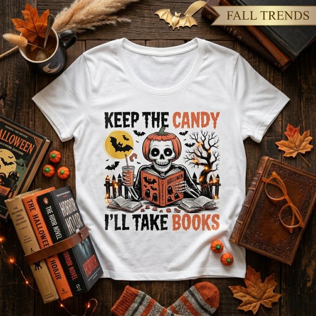 Mantén Los Dulces Tomaré Libros Halloween (Subido por el creador)