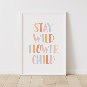 Mantén Salvaje Flor Niño Decoración de Habitación