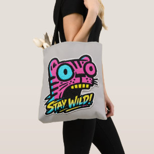🐯✨ ¡Mantén tu Espíritu Salvaje! – Bolsa Tote Tigr