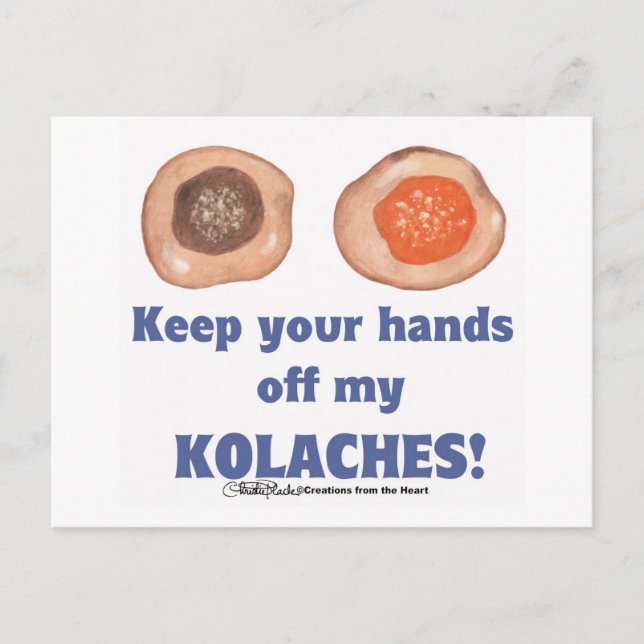 ¡Mantén tus manos lejos de mi tarjeta KOLACHES! (Anverso)