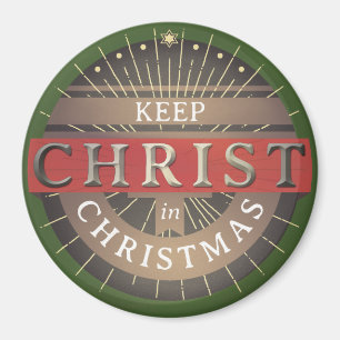 Mantener a Cristo en el imán de los Navidades