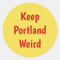 Mantener a los pegatinas raros de Portland