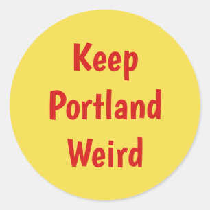 Mantener a los pegatinas raros de Portland
