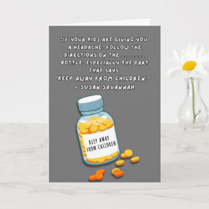 Mantener alejado de los niños - Graciosa tarjeta d