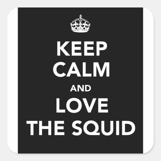 MANTENER CALMA PEGATINA - NEGRO (Anverso)