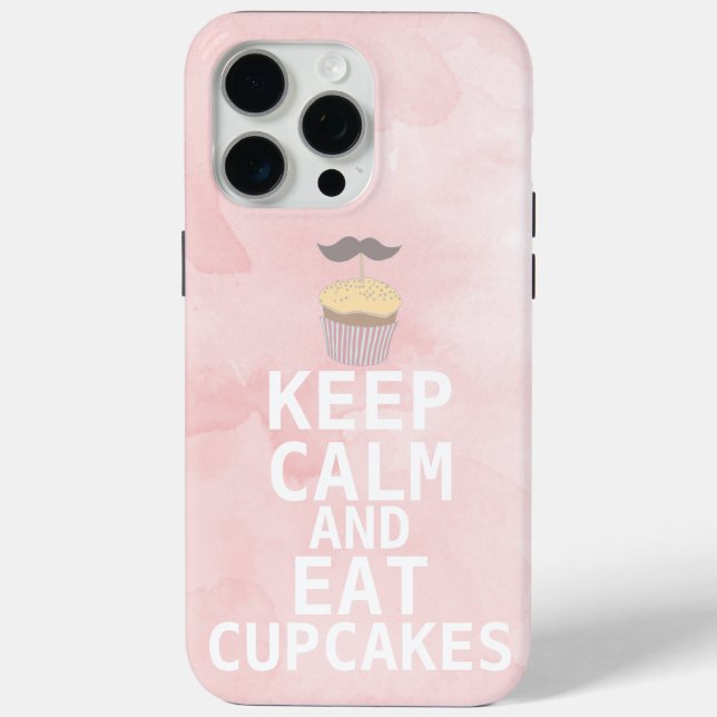 MANTENER CALMA Y COMER Pasteles de iPhone 5 funda (Reverso )