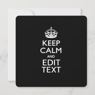Mantener CALMA Y Editar Invitación de Texto Person