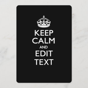 Mantener CALMA Y Editar Invitación de Texto Person