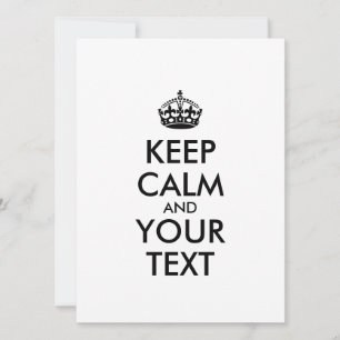 MANTENER CALMA Y EL TEXTO