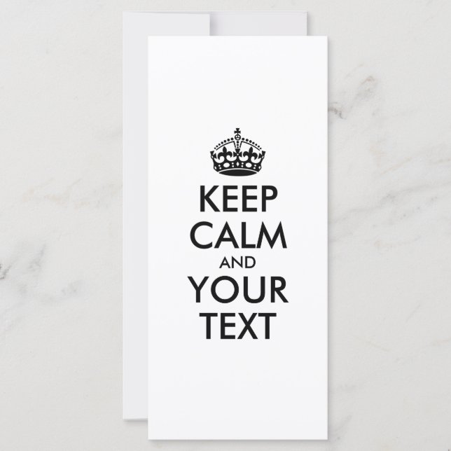 MANTENER CALMA Y SU TEXTO (Anverso)