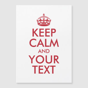 MANTENER CALMA Y TU TEXTO - rojo