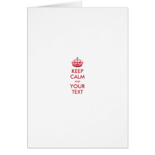 MANTENER CALMA Y TU TEXTO - texto personalizado