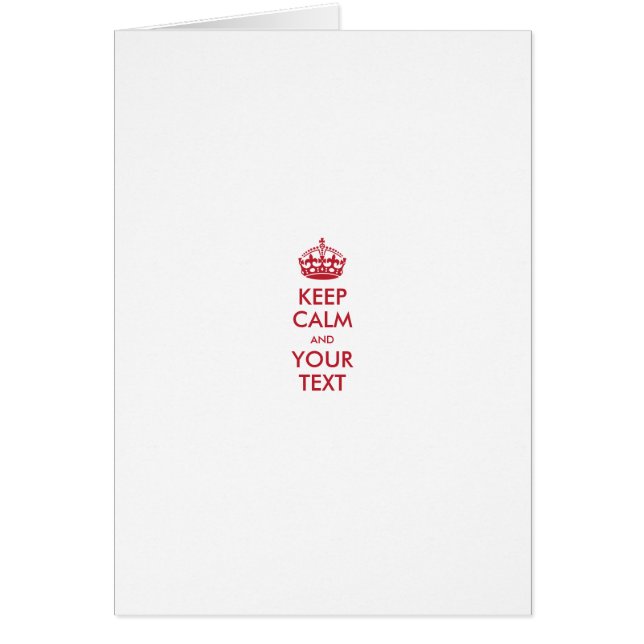 MANTENER CALMA Y TU TEXTO - texto personalizado (Frente)