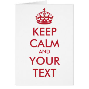 MANTENER CALMA Y TU TEXTO - texto personalizado