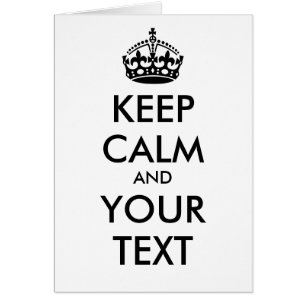 MANTENER CALMA Y TU TEXTO - texto personalizado