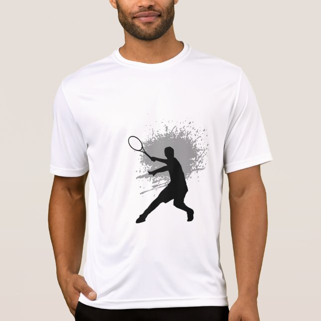 Mantener camisa de tenis seca para los hombres (Anverso)