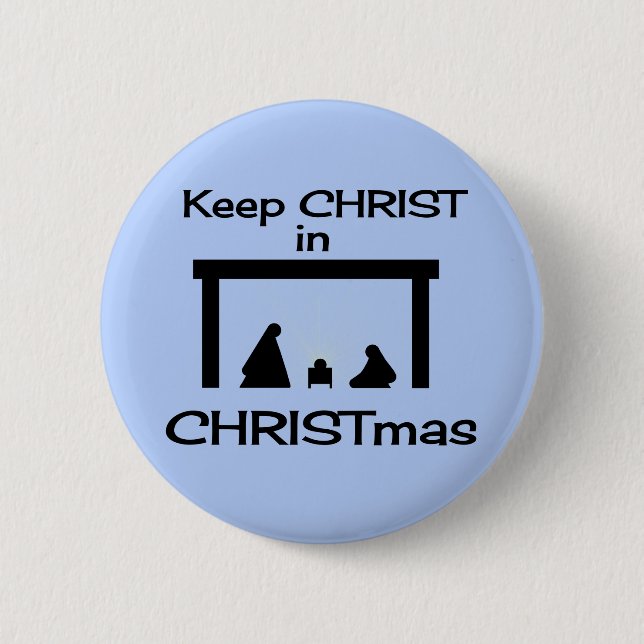 Mantener CRISTO en botón NAVIDAD / clavija (Anverso)