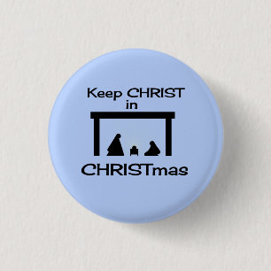 Mantener CRISTO en botón NAVIDAD / pequeño pin