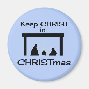 Mantener CRISTO en imanes de Navidades