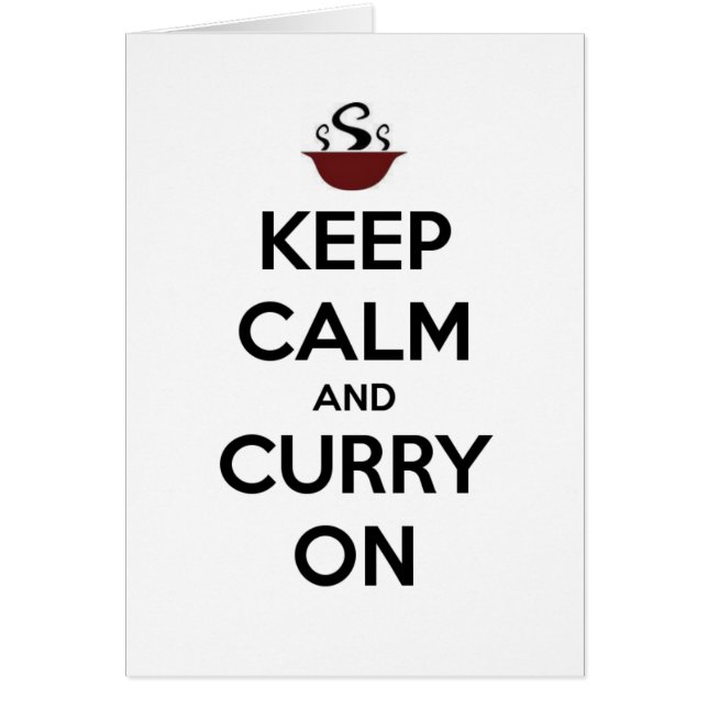 mantener el curry tranquilo (Frente)