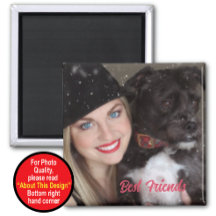 Mantener el imán de los mejores amigos con foto