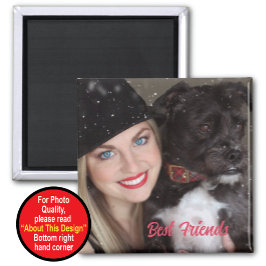 Mantener el imán de los mejores amigos con foto