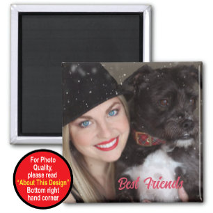 Mantener el imán de los mejores amigos con foto