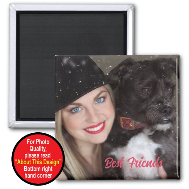 Mantener el imán de los mejores amigos con foto (Subido por el creador)