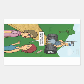 Mantener el Pegatina rectangular de la camioneta