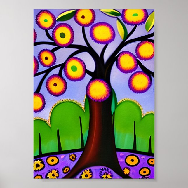 Mantener en contacto | Árbol de arte folclórico ca (Frente)