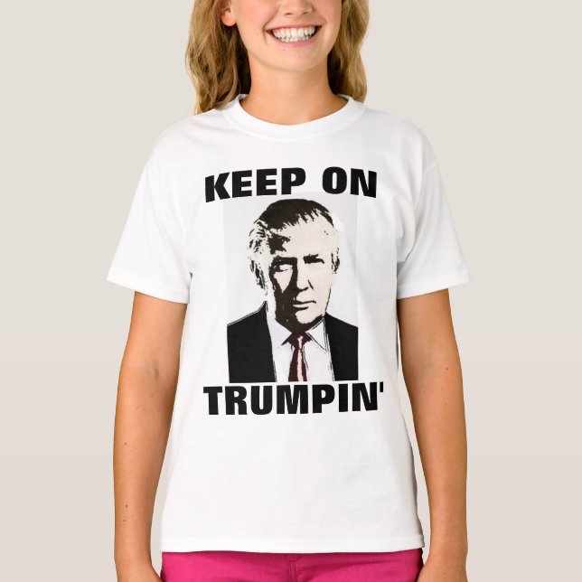 MANTENER EN TRUMPIN', Camisetas DONALD TRUMP (Anverso)