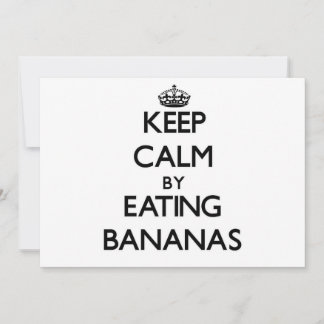 Mantener la calma comiendo bananas