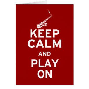 Mantener la calma del saxofón