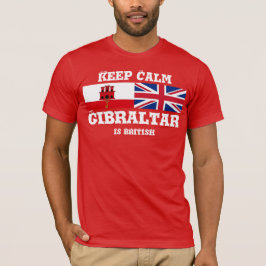 Mantener la calma Gibraltar es diseño de camisetas