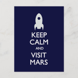 Mantener la calma Visita Mars postal
