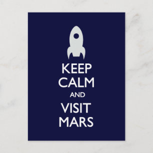 Mantener la calma Visita Mars postal